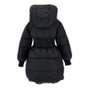 Black Hooded Puffer Coat