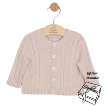 Load image into Gallery viewer, Boys Beige Knitted Cardigan