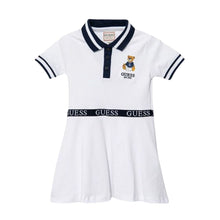 Load image into Gallery viewer, White &amp; Navy Polo Dress