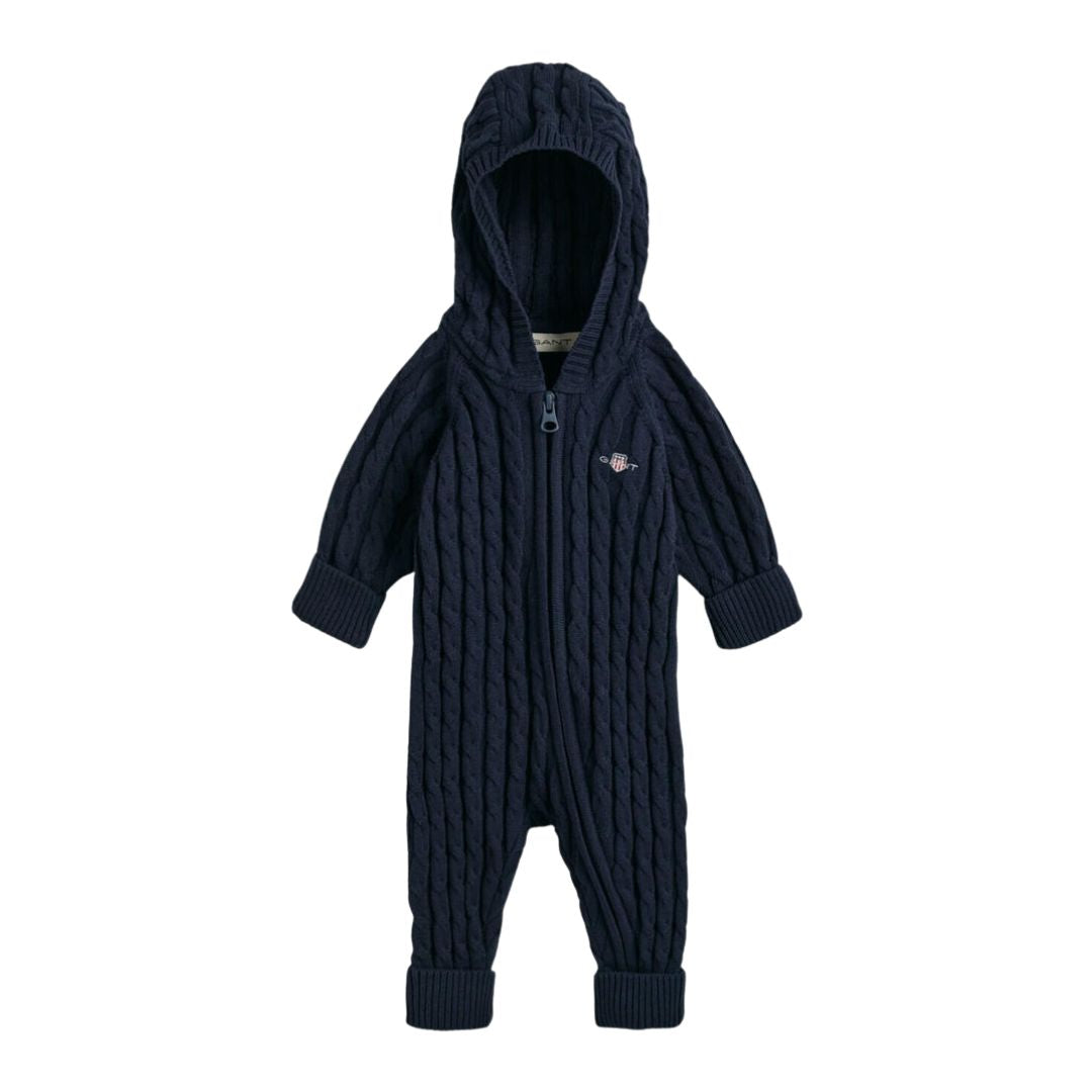 Navy Cable Knit All In One