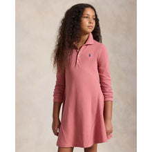 Load image into Gallery viewer, Deep Pink LS Polo Dress