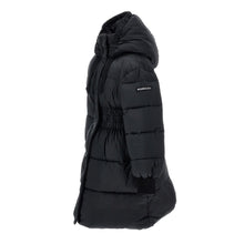 Load image into Gallery viewer, Black Hooded Puffer Coat