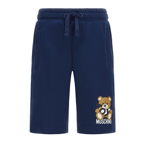 Navy Teddy Sweat Shorts