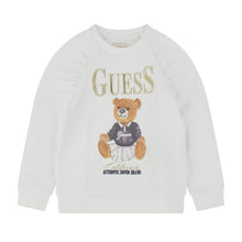 Load image into Gallery viewer, Girls White Teddy Sweat Top