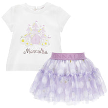 Load image into Gallery viewer, Lilac Tulle Skirt &amp; White Caste T-Shirt