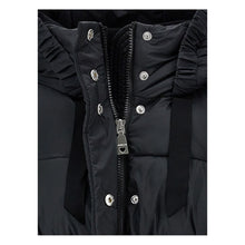 Load image into Gallery viewer, Black Hooded Puffer Coat