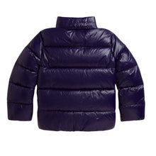 Load image into Gallery viewer, PRE ORDER - Girls Navy Glossed Hooded Down Jacket