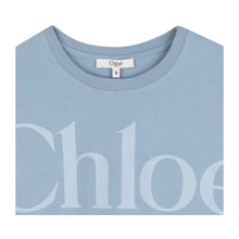 Load image into Gallery viewer, Blue Cropped Logo T-Shirt