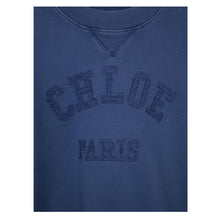 Load image into Gallery viewer, Navy Appliqué Logo Sweat Top