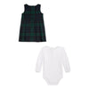 PRE ORDER - Babies Green Tartan Dress & Body
