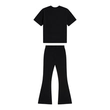 Load image into Gallery viewer, Black Flared Legging Set