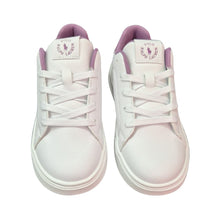 Load image into Gallery viewer, White &amp; Lilac "Heritage Court" Trainers
