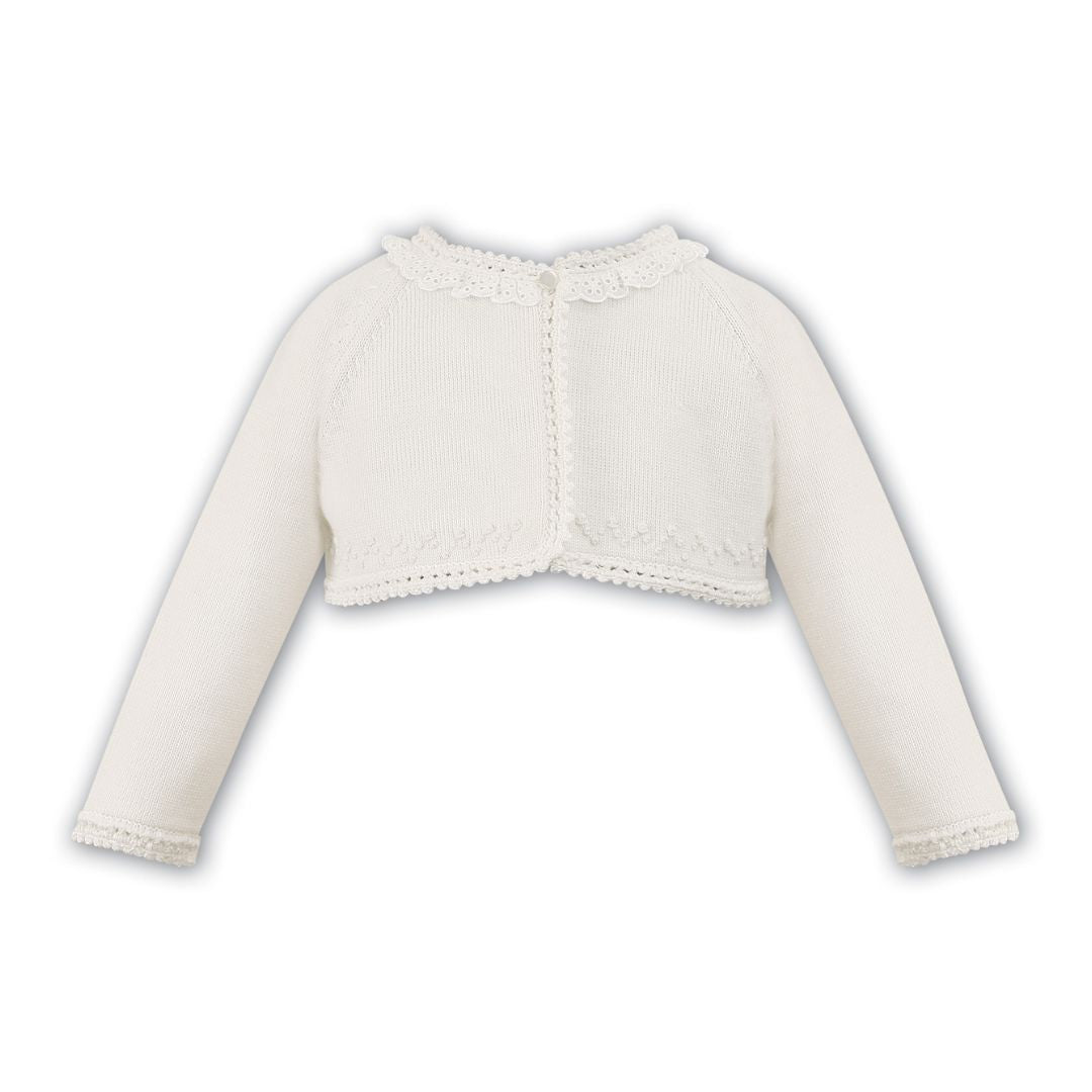 Ivory Lace Collar Cardigan