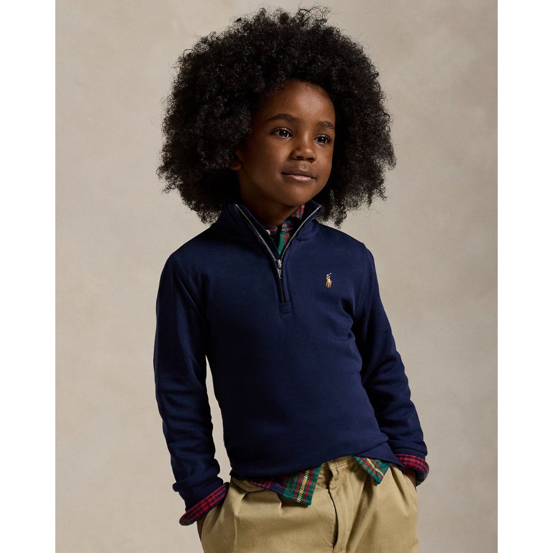 Navy 1/4 Zip Pullover