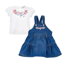 Load image into Gallery viewer, PRE ORDER - Babies Floral Dungaree Dress Set