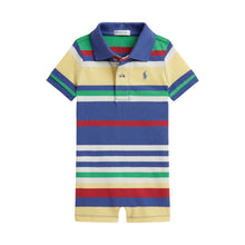 Load image into Gallery viewer, Multicoloured Striped Polo Shortie