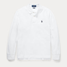 Load image into Gallery viewer, White LS Polo Shirt