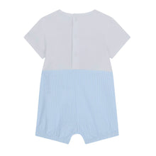Load image into Gallery viewer, Blue &amp; White Striped Teddy Shortie