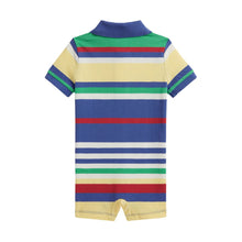 Load image into Gallery viewer, Multicoloured Striped Polo Shortie