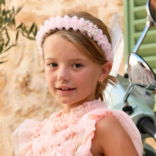 Load image into Gallery viewer, Peach Ruffle &#39;Rae&#39; Headband