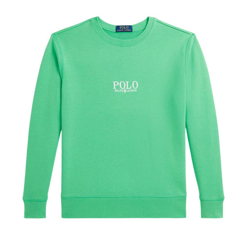 Green Embroidered Logo Sweatshirt