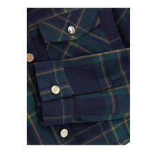 Load image into Gallery viewer, Navy &amp; Green Plaid Shirt