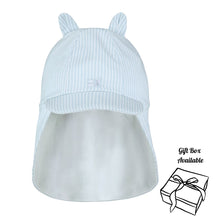 Load image into Gallery viewer, Blue &amp; White Striped Sun Hat