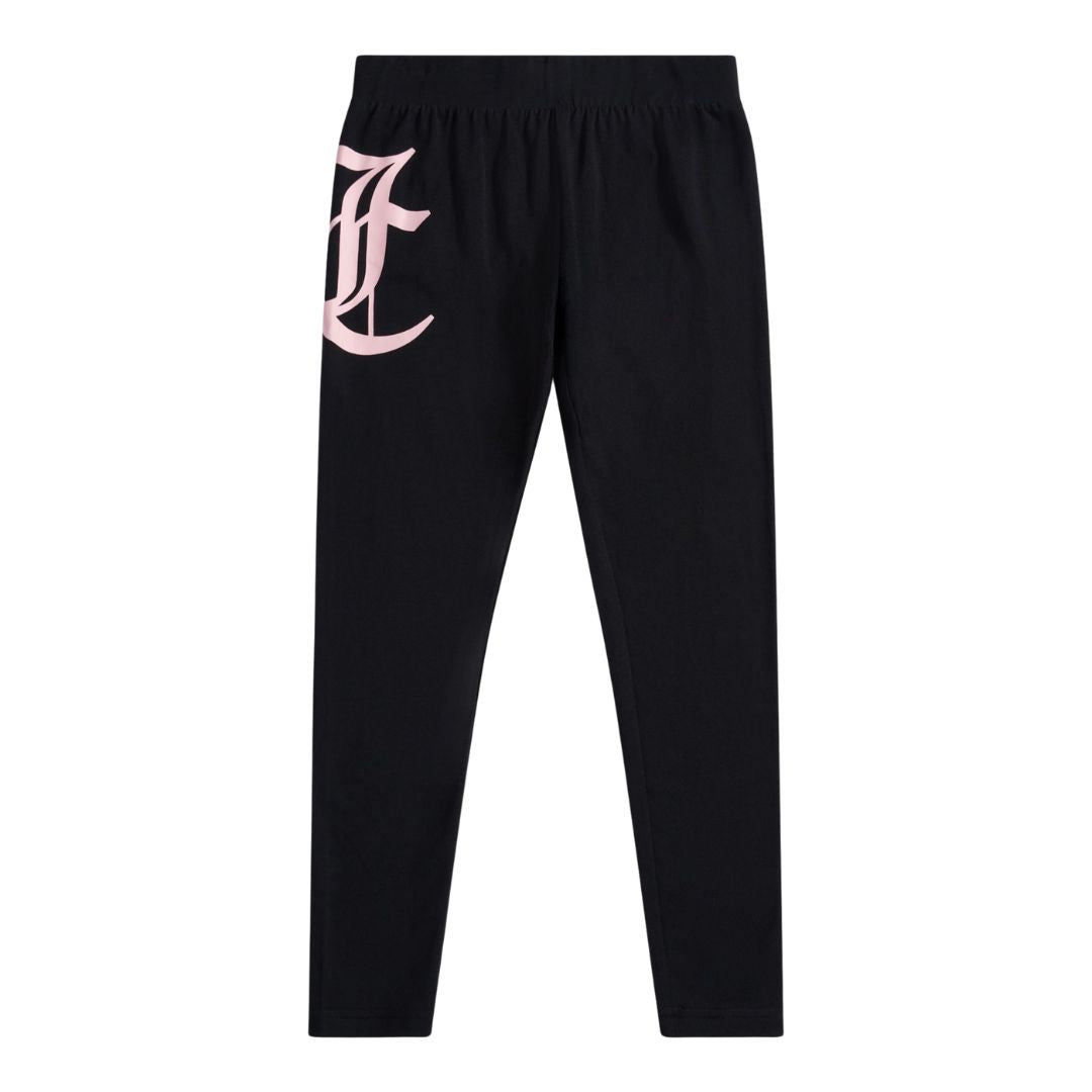Black Logo Leggings