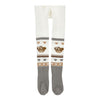 PRE ORDER - Ivory & Brown Teddy Tights