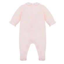 Load image into Gallery viewer, Pale Pink Floral Panel Babygrow &amp; Hat
