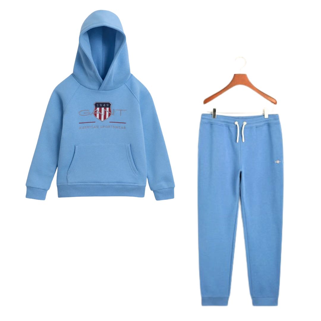 Blue Large Shield Logo Tracksuit