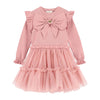 Pink Knitted & Tulle "Bliss" Dress