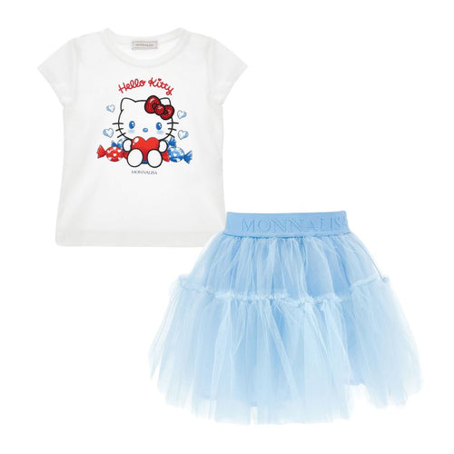 PRE ORDER - Blue Tulle Hello Kitty Skirt Set
