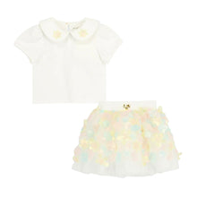 Load image into Gallery viewer, Babies White 3D Flower Skirt Set