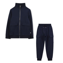 Load image into Gallery viewer, Navy Sports Cargo Tracksuit
