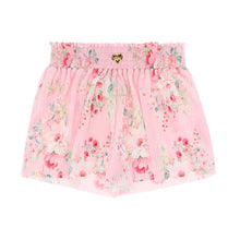 Load image into Gallery viewer, Pink Floral Pleated Shorts Set