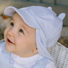 Load image into Gallery viewer, Blue &amp; White Striped Sun Hat