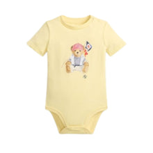 Load image into Gallery viewer, Yellow Polo Bear Bodysuit