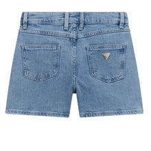 Load image into Gallery viewer, Girls Pearl Denim Shorts