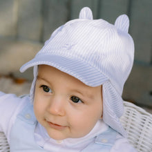 Load image into Gallery viewer, Blue &amp; White Striped Sun Hat