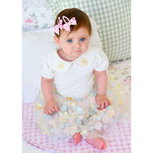 Load image into Gallery viewer, Babies White 3D Flower Skirt Set