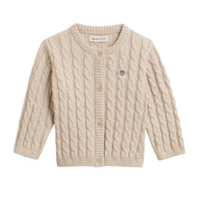 Load image into Gallery viewer, Beige 2 Piece Cable Knit Set