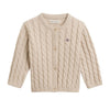 Beige 2 Piece Cable Knit Set