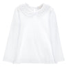 White Diamante Collar Top