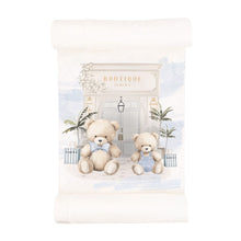 Load image into Gallery viewer, Ivory &amp; Blue "Bubuva" Teddy Babygrow Set