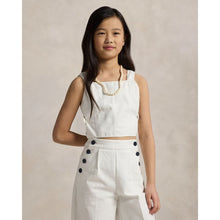 Load image into Gallery viewer, White Wrap Top &amp; Cropped Trousers Set