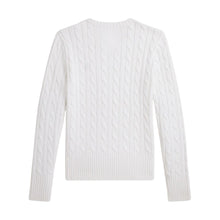 Load image into Gallery viewer, PRE ORDER - Girls White Cable Knit Jumper
