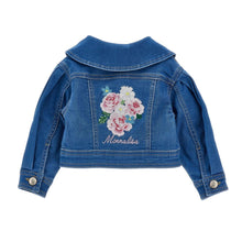 Load image into Gallery viewer, PRE ORDER - Babies Floral Embroidered Denim Jacket