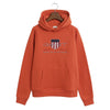 Deep Orange Shield Hoodie