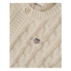 Beige 2 Piece Cable Knit Set